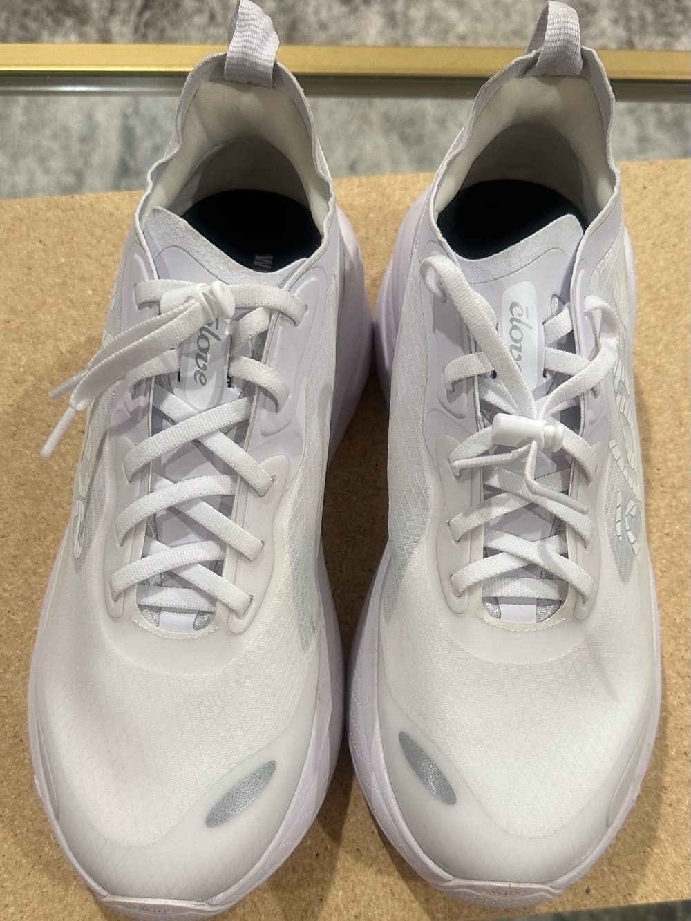 Women's White Athletic Sneakers with Cushioned Support